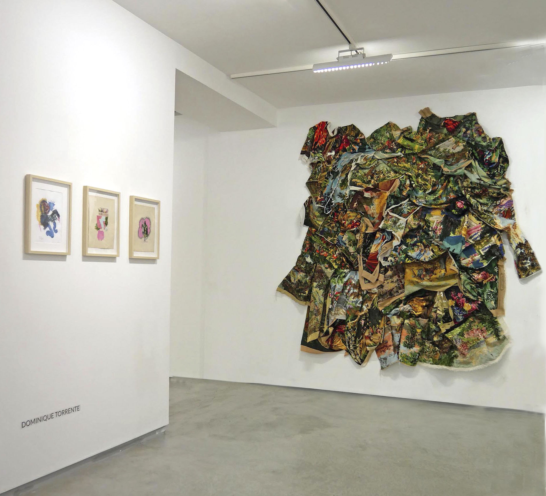 exposition médium textile galerie valérie delaunay, artiste  textile dominique torrente 